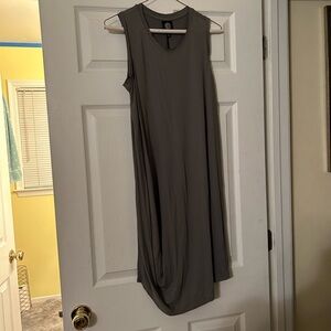 Green sleeveless tank dress